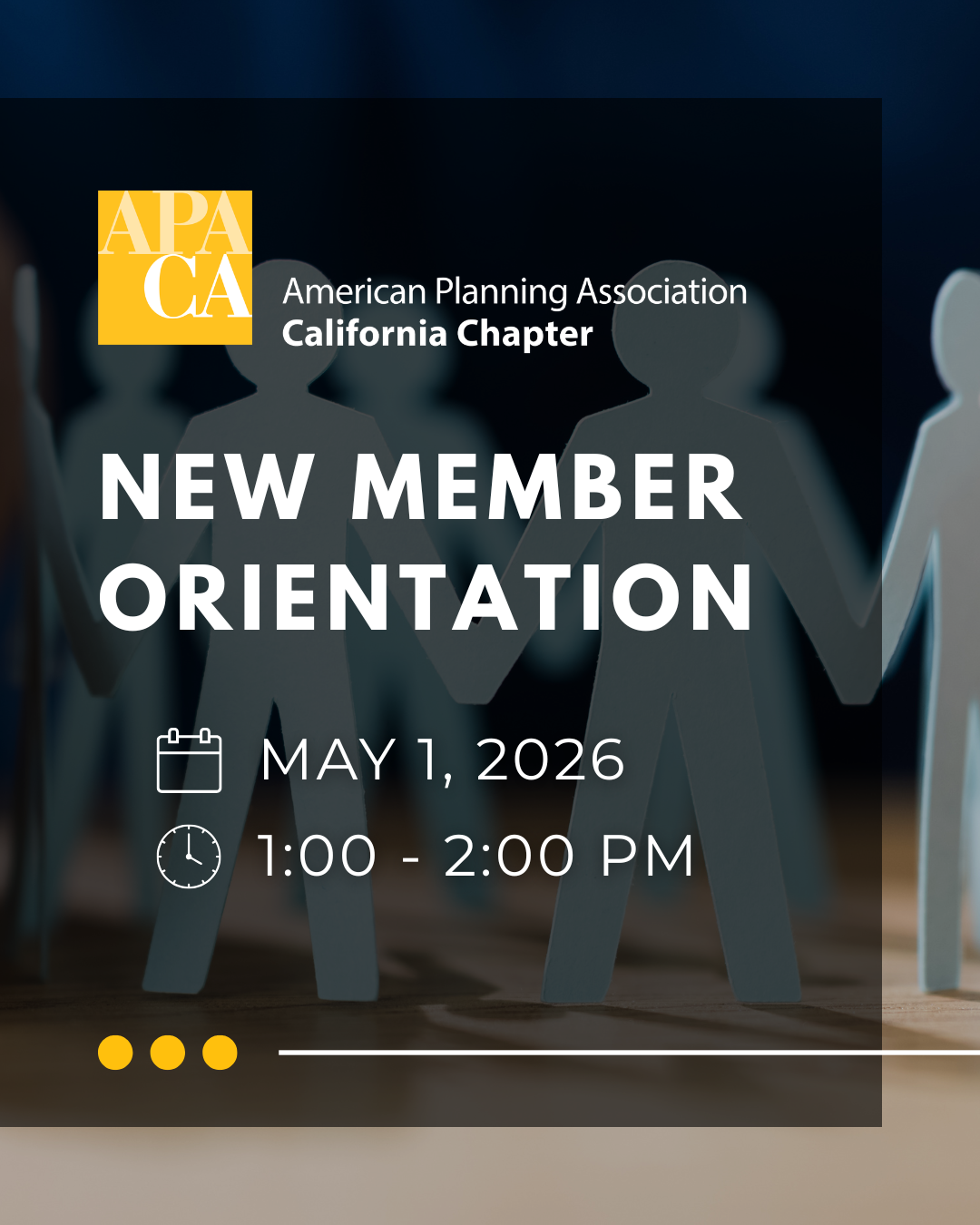 New Member Orientation - American Planning Association California Chapter
